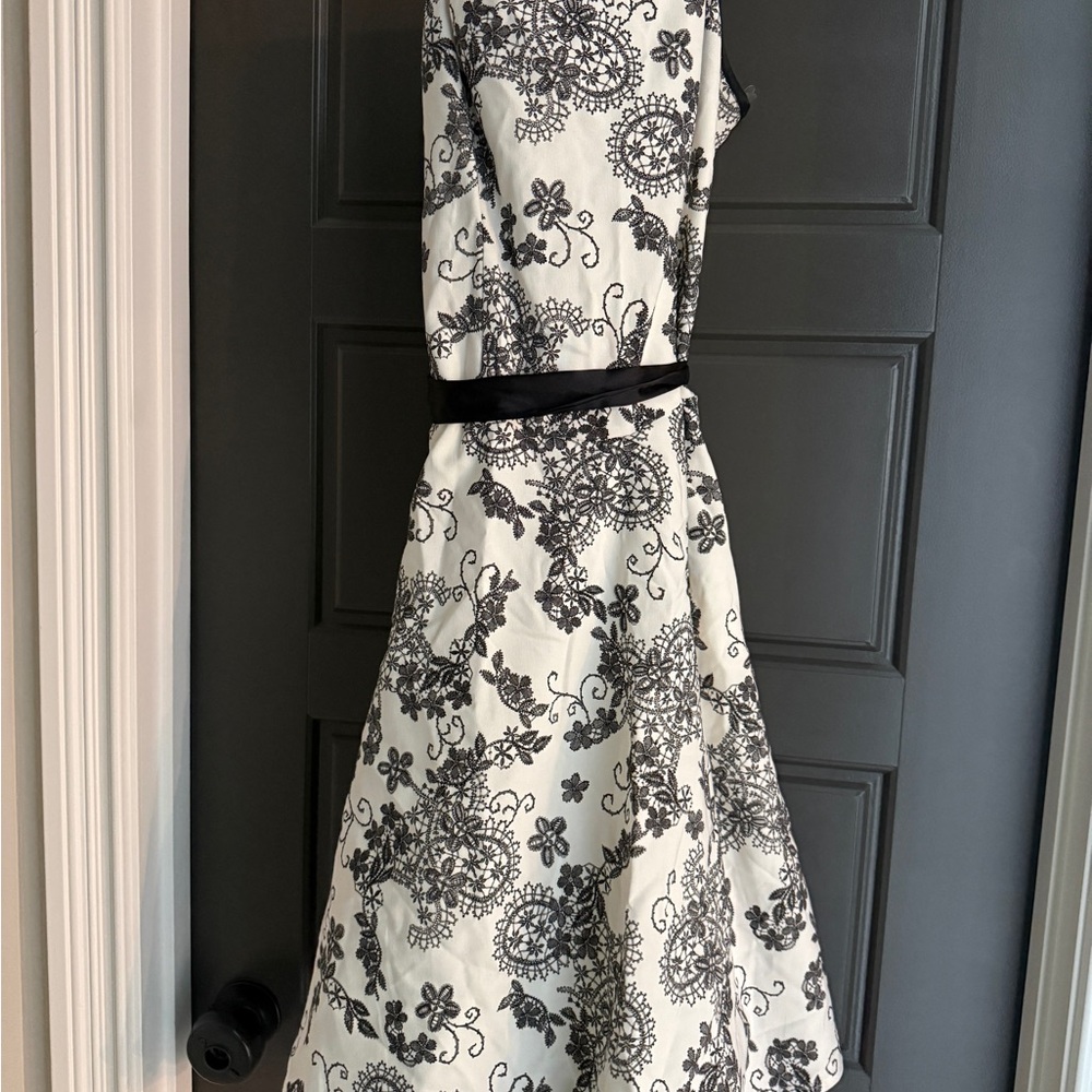 Dress Barn Black and White Floral Dress